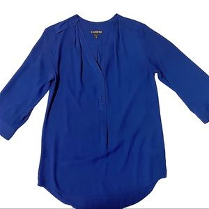 3 for $25 Express cobalt blue v-neck tunic blouse